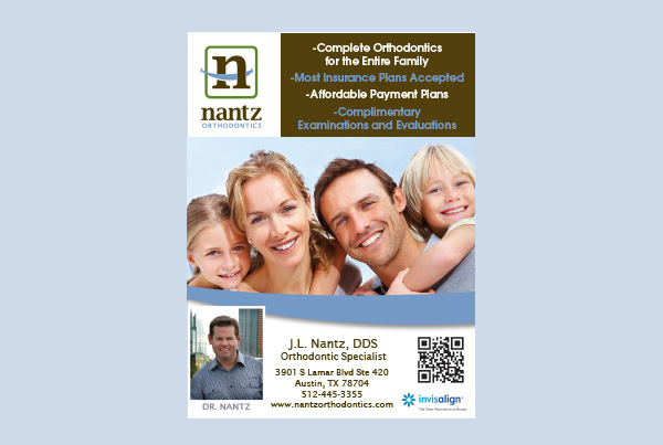 Nantz Orthodontics Ad Design